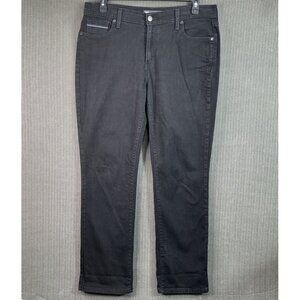 Levis Womens 505 Straight Leg Black Denim Jeans W32 L32